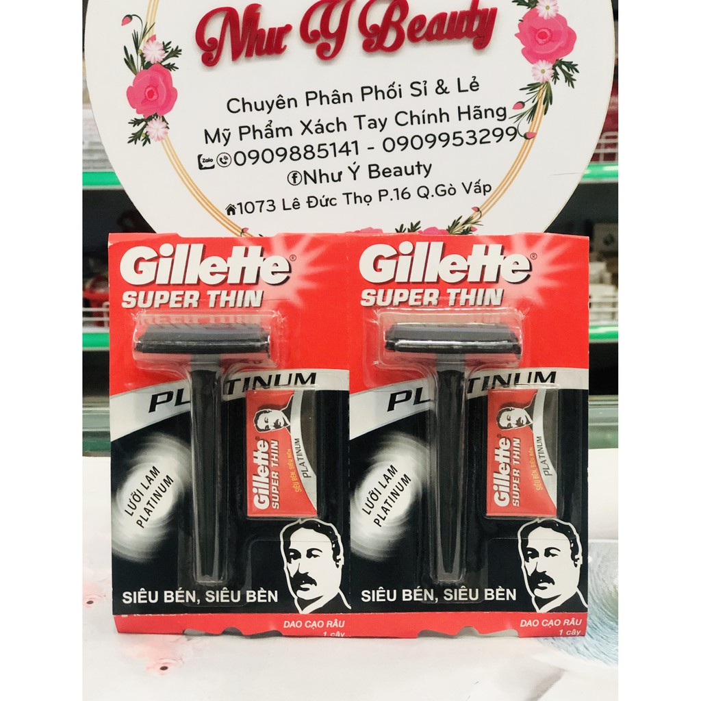 Bàn Cạo Râu Gillette Super Thin ( Tặng Kèm Lưỡi Cạo )