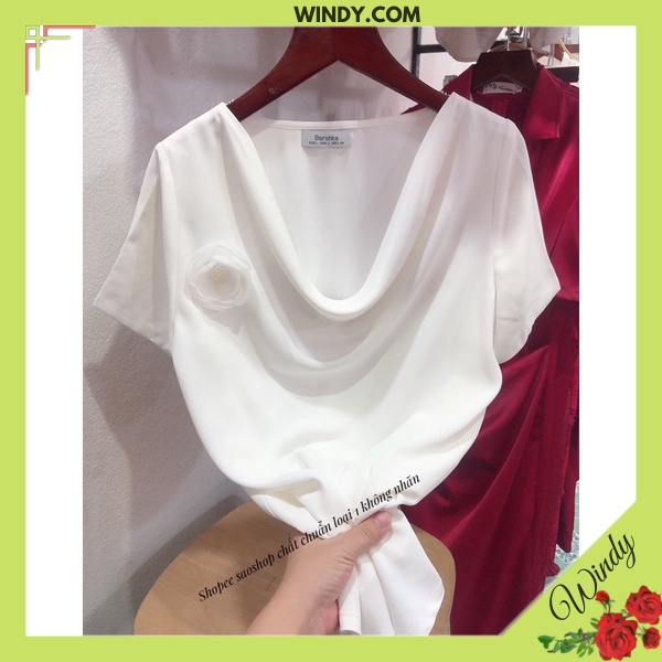 Áo sơ mi nữ tay cộc Lụa Hàn cổ đổ công sở đi chơi đều đẹp, sơ mi nữ đẹp tay cộc