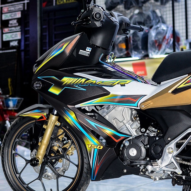 Tem Trùm Winner X Xanh Vàng Đen Nổi bật - Decal Nhám