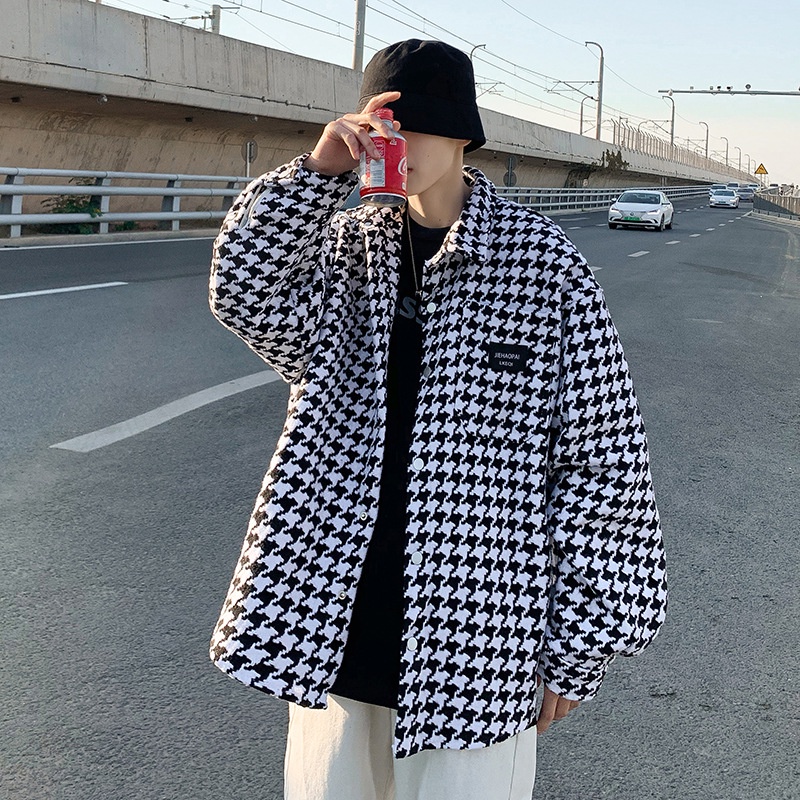 Áo Sơ Mi Tay Dài Dáng Rộng Phong Cách Hong Kong Cổ Điển Cho Nam Tf1