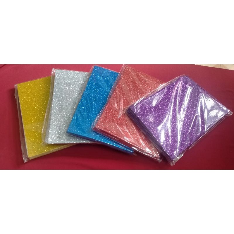 Set 10 tờ xốp nhũ kim tuyến