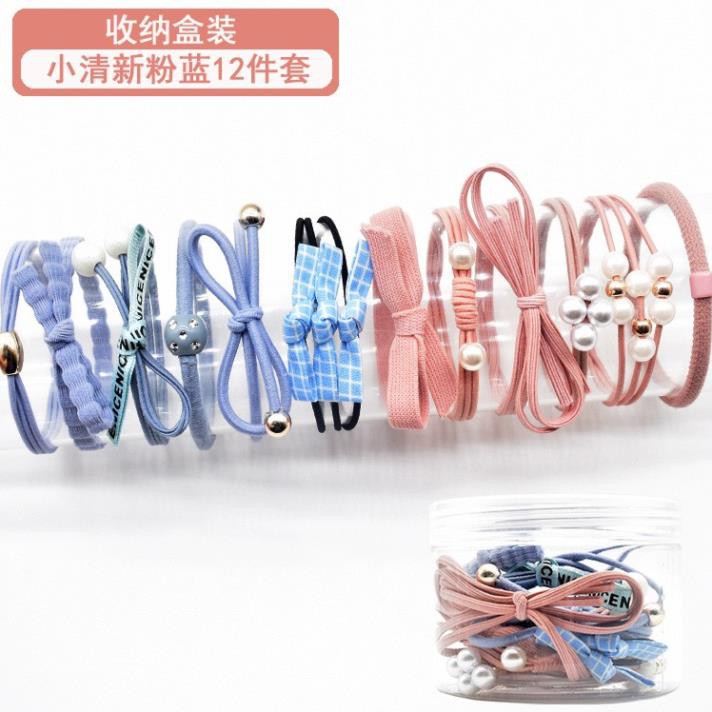 Hộp dây chun buộc tóc Hàn Quốc 12ct - 083