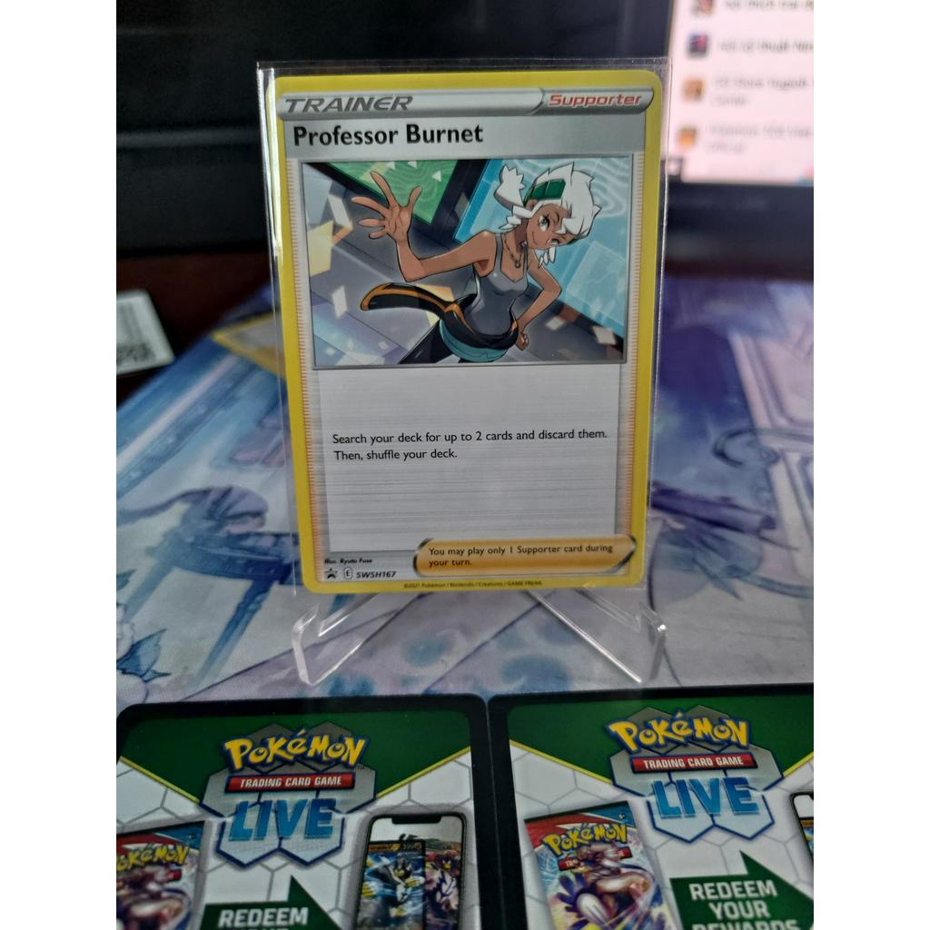 Thẻ Pokemon Professor Burnet- SWSH167 - Promo
