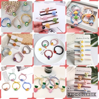 1 thun cột tóc 3d xinh, chun buộc tóc cho mẹ và bé