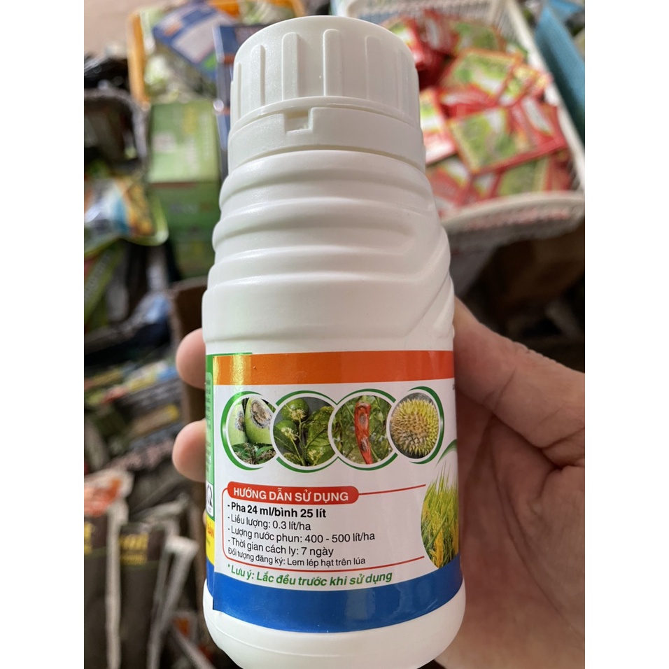 Top Naka japan 240ml Lem lép hạt, đạo ôn, vàng lá do nấm, trên lúa, Thán thư, ghẻ sẹo, cháy lá, thối quả, trên cam, quýt