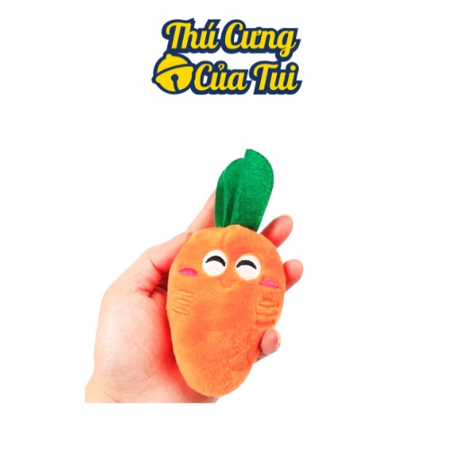 Đồ Chơi Nhồi Bông Hình Củ Cà Rốt Cho Chó Mèo -Thú Cưng Của Tui