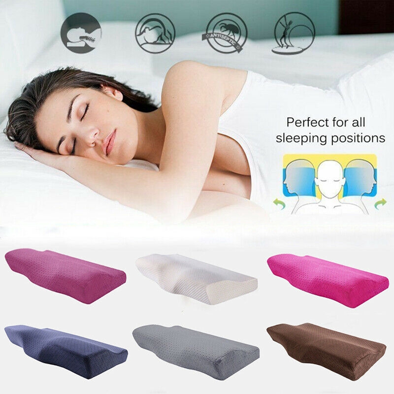 Butterfly Shaped Pillow Memory Foam Cervicalv Orthopedic Latex Neck Pillows Comfortable Bedroom Sleep Neck Support