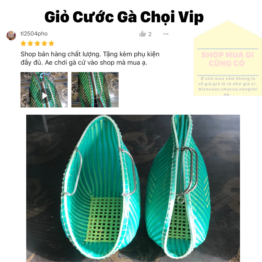 Giỏ xách gà chọi nhiều mẫu tặng bịt mỏ