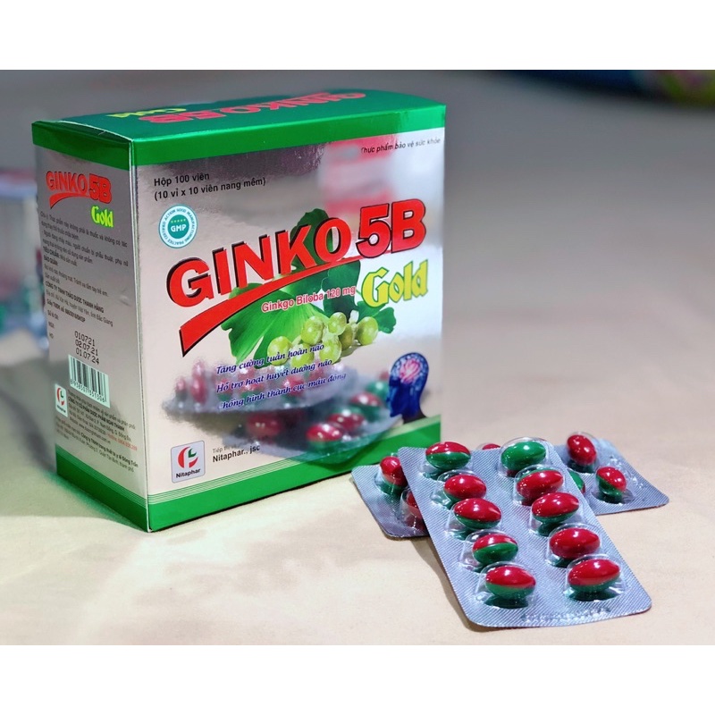 GINKO 5B GOLD - tăng cường tuần hoàn não và cải thiện trí nhớ