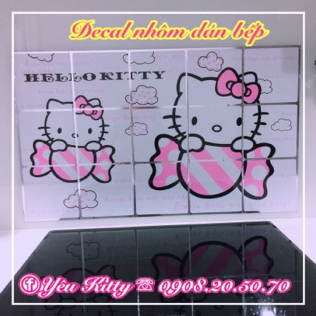 🎀DECAL DÁN BẾP HELLO KITTY🎀