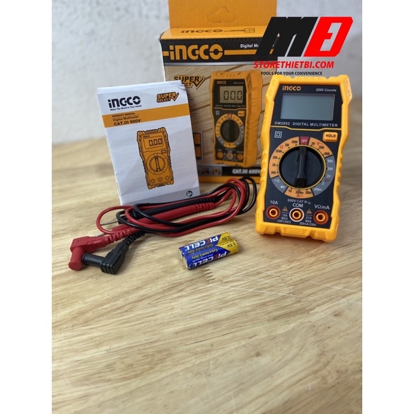 Đồng hồ đo điện vạn năng (2000 số đếm) INGCO DM2002