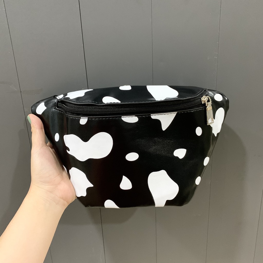 Túi Túi Bao Tử Đeo Chéo Họa Tiết Bò Sữa Dễ Thương Phong Cách Hàn Quốc Chất Da Quảng Châu Siêu Mềm | BigBuy360 - bigbuy360.vn