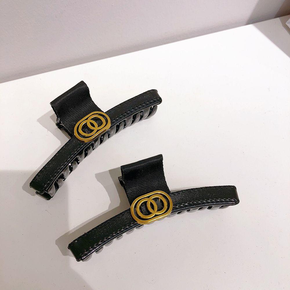 Kẹp Tóc Rửa Mặt Bằng Da Thiết Kế Hình Học Đơn Giản WMES15H Arc de Triomphe Cho Nữ