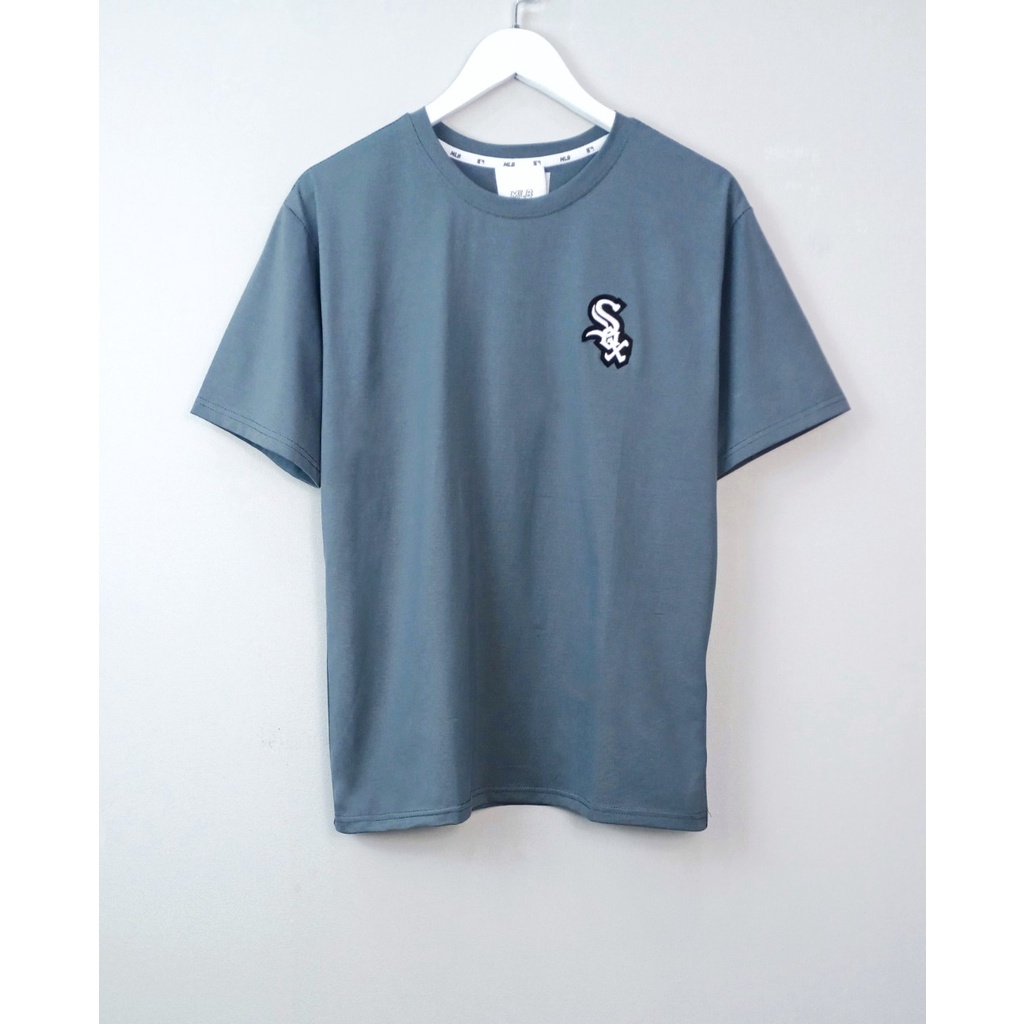 Áo Thun MLB  Áo Phông MLB Nam Nữ Tay Lỡ Form Rộng họa tiết sau lưng phối họa tiết - COTTON 4C 100%