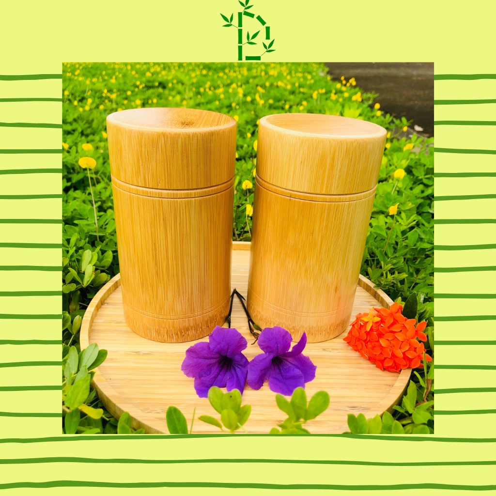 Hộp đựng gia vị, hộp đựng trà gỗ tre DalatBamboo cao cấp lớn- nhỏ ủ thơm trà