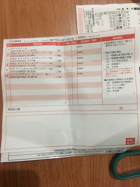 Áo phao Uniqlo bé gái