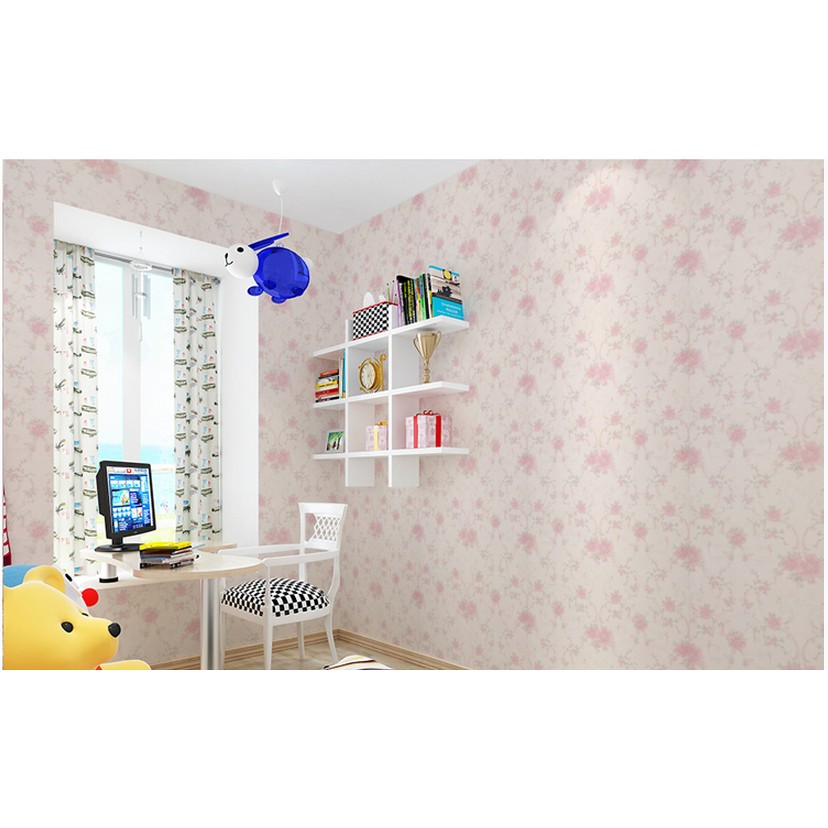 Decal giấy dán tường đóa hoa hồng (khổ 45cm)