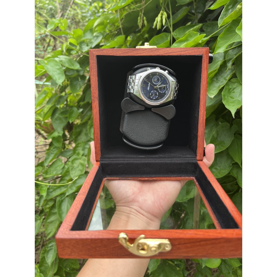 Gỗ HƯƠNG ĐÁ, Hộp xoay, Lắc, tích cót đồng hồ cơ Winder Watch