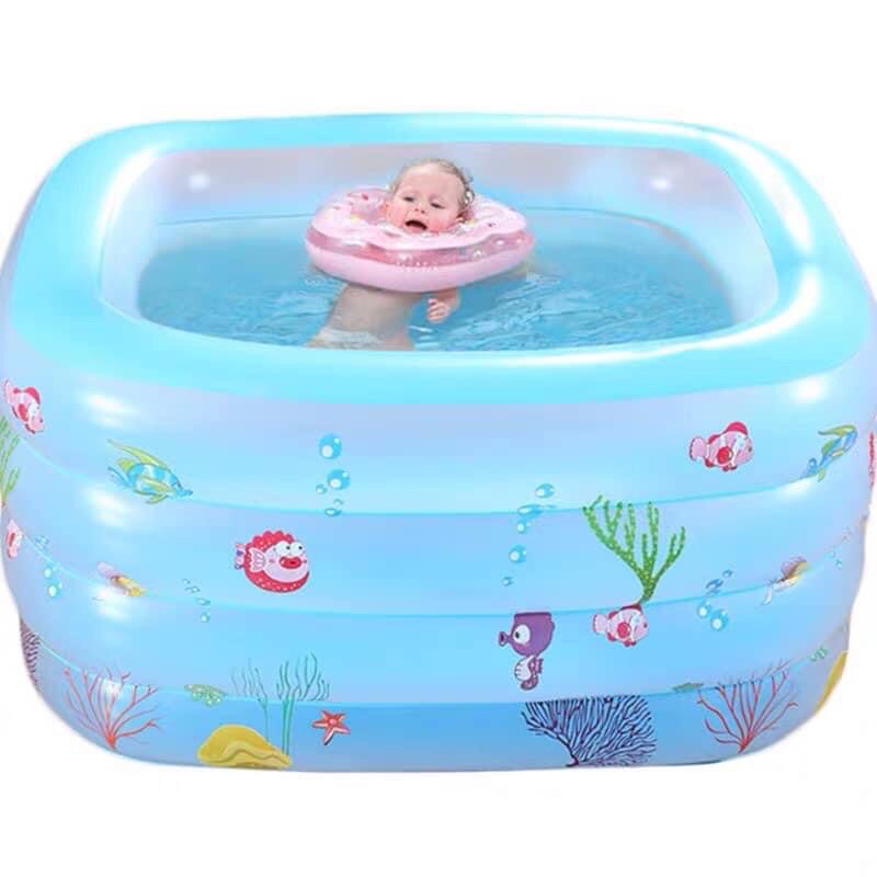 Bể phao bơi 4 tầng , bể bơi cao 72cm rộng 100cm dài 125cm