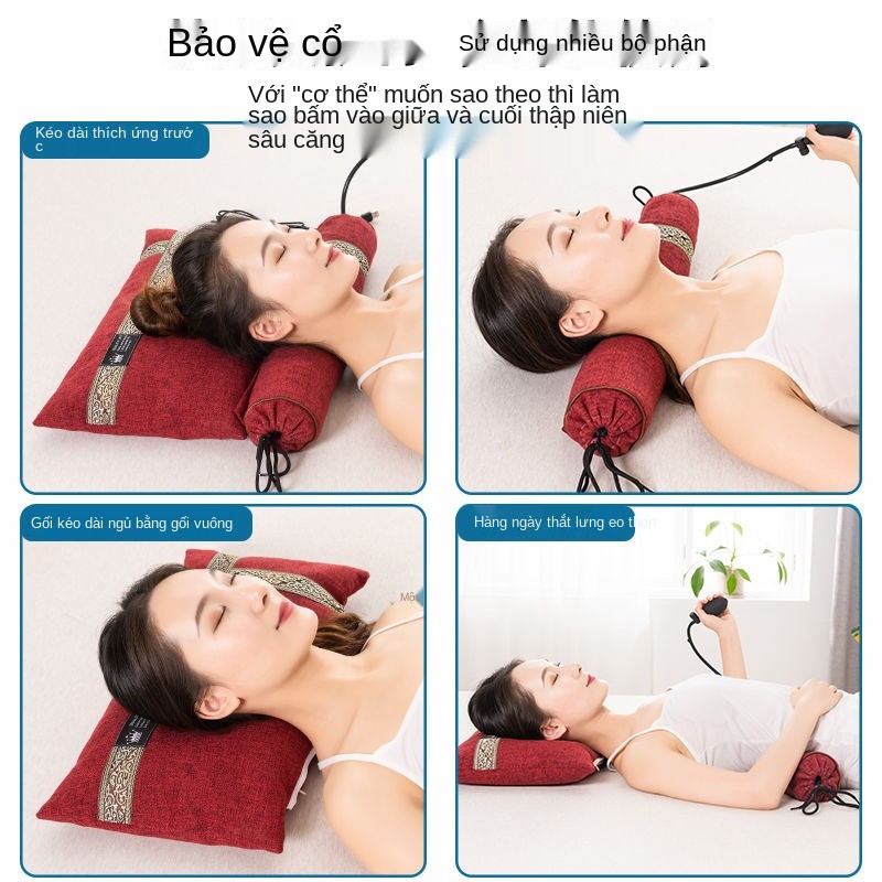 Gối ngủ đốt sống cổ đặc biệt dành cho bệnh nhân bằng kiều mạch chỉnh hình bảo vệ cột giúp sưởi ấm giấc