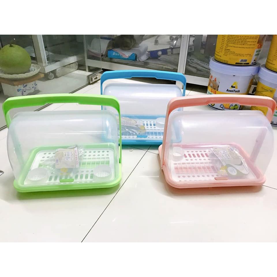 Combo 3 món cọ bình sữa + nước rửa bình dnee + bộ úp bình sữa