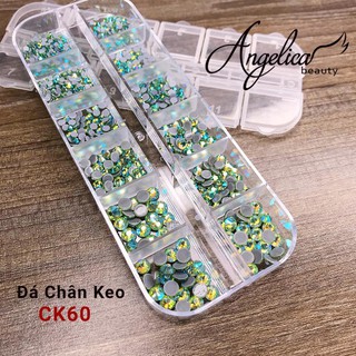 Đá nail - CK60 - Đá chân keo khay mix size siêu sáng - siêu đẹp - siêu bền