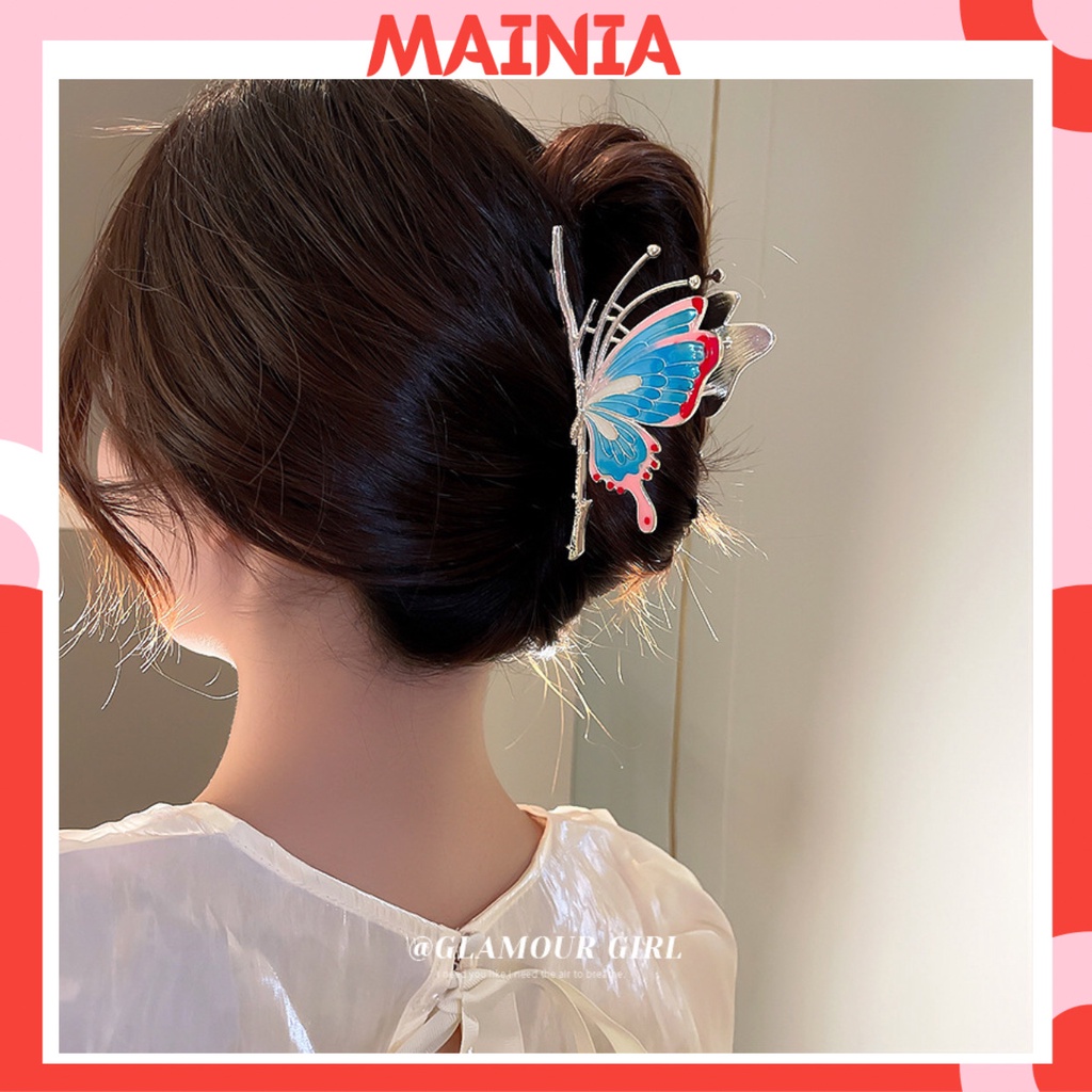 Kẹp Tóc Càng Cua Kim Loại Hàn Quốc Butterfly Nhiều Màu Cho Bạn Gái Mẫu Mới Sang Chảnh Mainia Shop