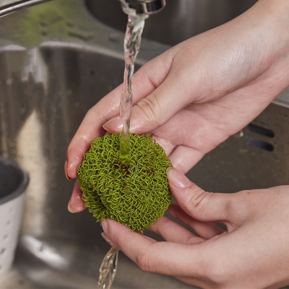 Bóng rửa chén bằng sợi microfiber chống nhờn nhiều màu cho nhà bếp