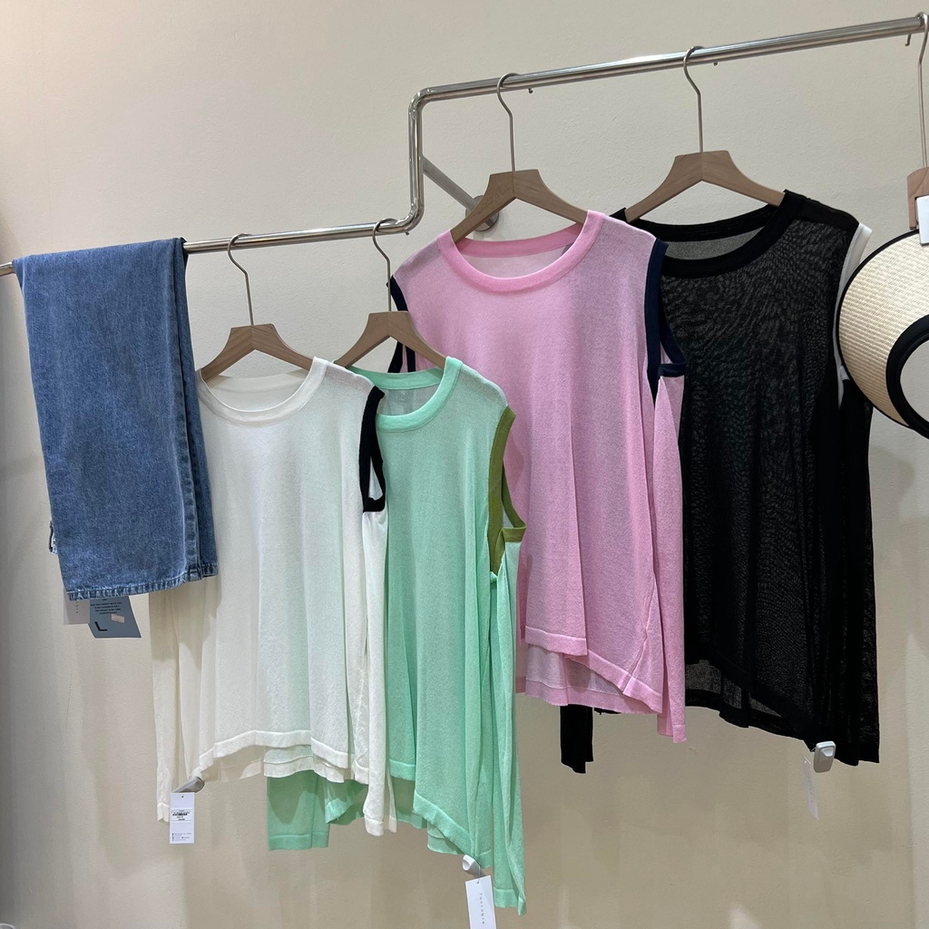 Áo len khoét vai A034