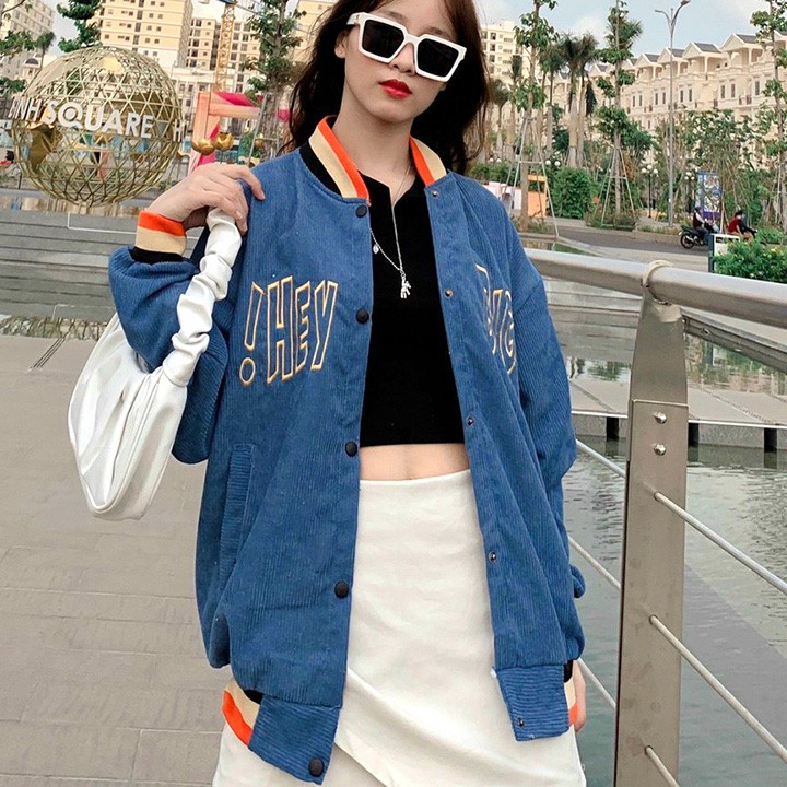 [Mã WASTMAY giảm 15% tối đa 30K đơn 150K] ÁO KHOÁC KAKI NHUNG GÂN Hey Big (M2440 - Ảnh Thật) | BigBuy360 - bigbuy360.vn