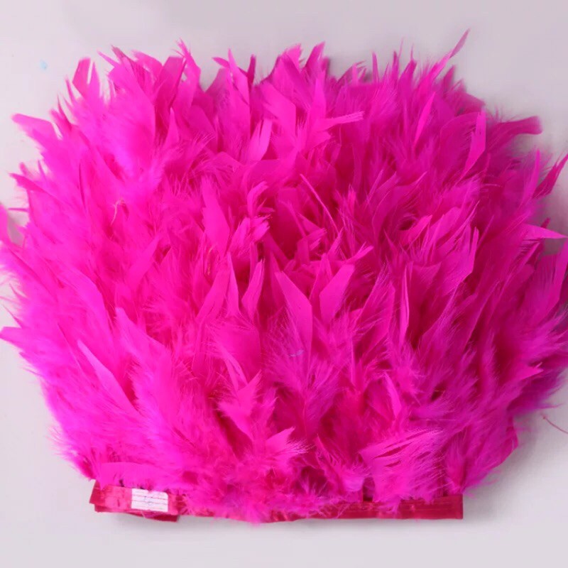 Lông vũ bán theo mét loại lông dài, hơn 30 màu sắc dùng trang trí dreamcatcher, làm phụ liệu may mặc, trang trí