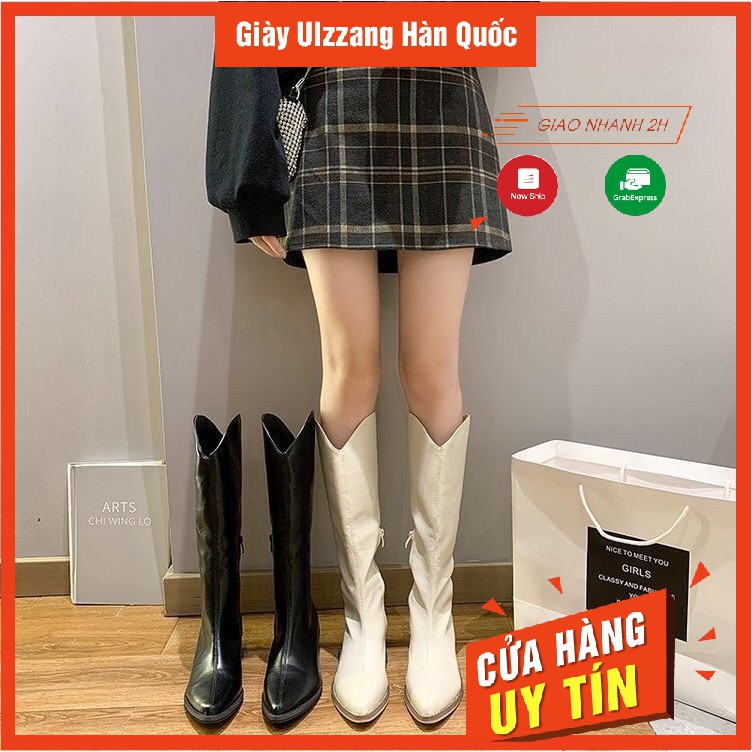 Giày bốt cao kéo khoá hot nhất 2020