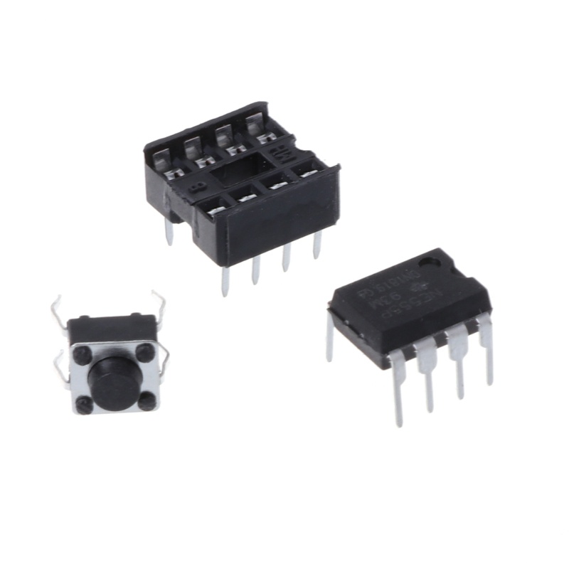Bộ Loa Điện Tử Dao Động NE555 8R 0 25W DIY Có Đèn LED Chất Lượng Cao