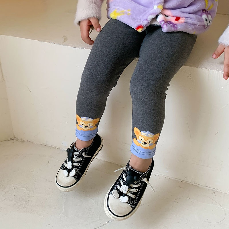 Quần legging lót lông nhiều màu dễ thương cho bé size 5-17kg