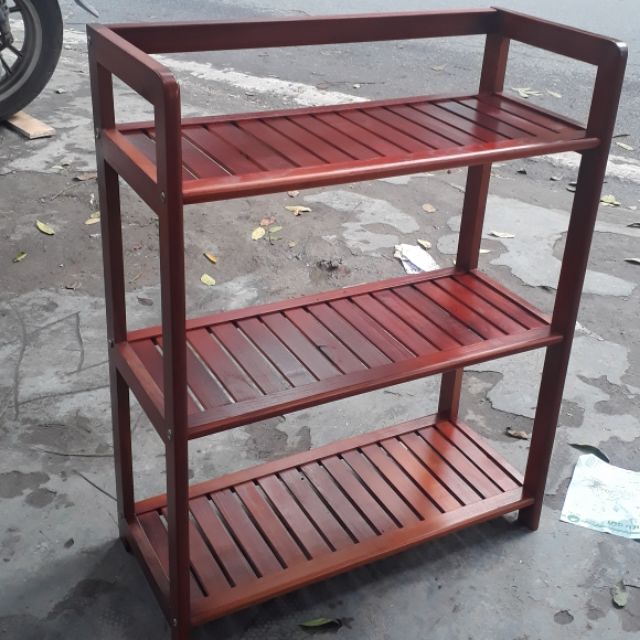Kệ sách dài 60cm x 3 tầng gỗ tự nhiên