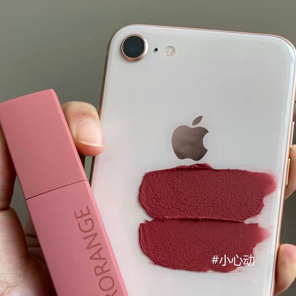 Son môi Herorange màu nhung sương mềm môi chống nước vỏ vuông 3.5g Candipop