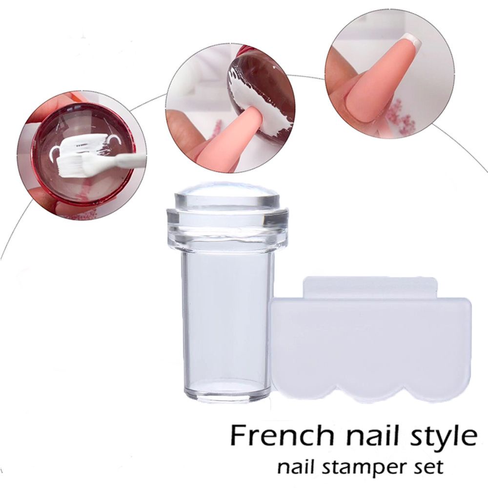 Dụng Cụ In Hình Móng Tay Bằng Silicone Trong Suốt