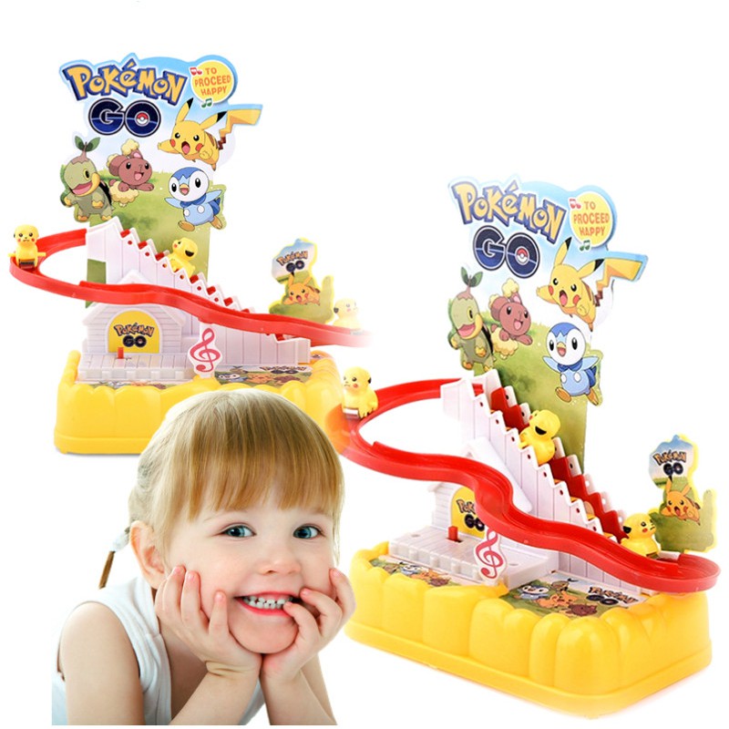 Mô hình đồ chơi Pikachu leo thang trượt cầu tuột vui nhộn, dí dỏm - BX1718