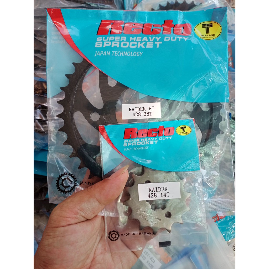 Nhông Xích Recto chính hãng các dòng xe Exciter 150.Exciter 135.Winner.raider.Satria.Sirius.