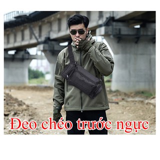 {HCM} Túi đeo chéo đeo bụng thời trang đa năng thời trang cho nam