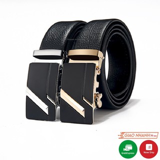 [Dây Lưng] Thắt Lưng Da Nam Khóa Tự Động Cao Cấp Dây Nịt Nam Da Bò Nguyên Miếng