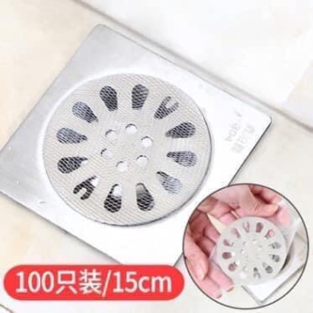 Set 100 Túi Lọc Rác Bồn Rửa Bát Có Dây Rút