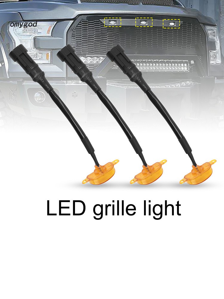 Đèn Led Abs Gắn Lưới Tản Nhiệt Chống Trầy Cho Xe Hơi