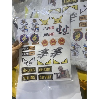 tem dán xe máy sticker