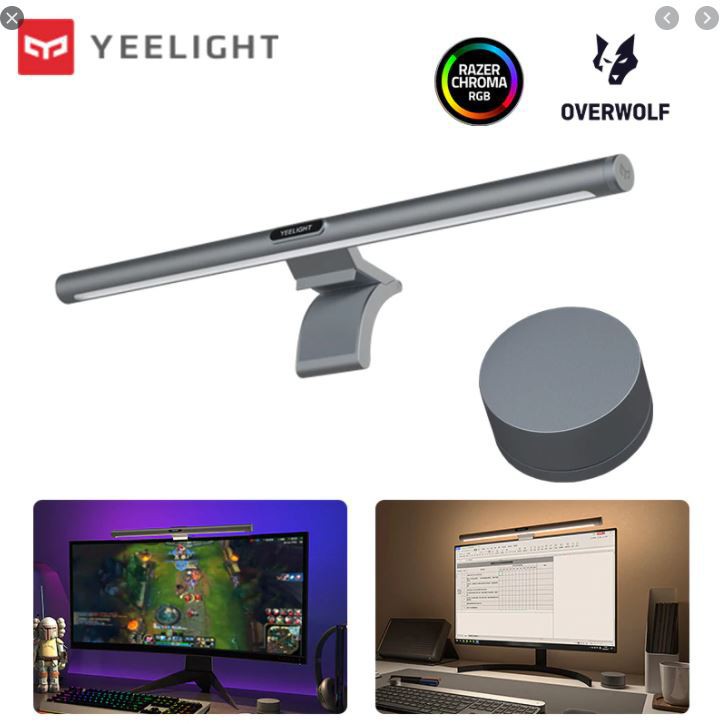 Đèn treo màn hình Yeelight Led Screen Light Bar Pro YLTD003 - Đèn bảo vệ mắt - Hỗ trợ chơi game Razer Chroma và OverWolf