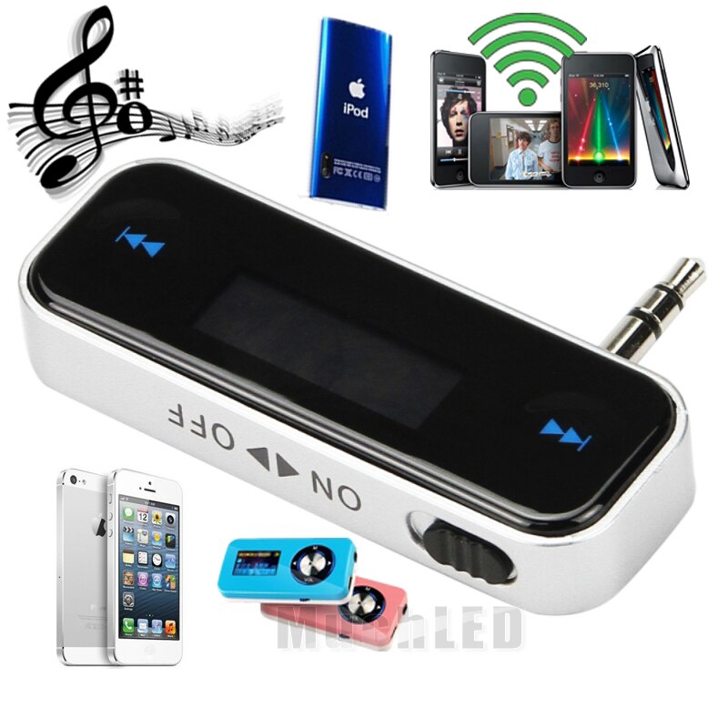 Máy Nghe Nhạc Mp3 Không Dây Trên Xe Hơi Jack 3.5mm Cho Điện Thoại Mp3 Ipod