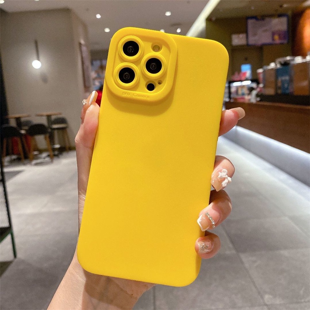 Ốp Điện Thoại Silicon Mềm Màu Kẹo Sang Trọng Cho iPhone 11 12 13 Pro Max Mini 7 8 Plus 7Plus 8Plus SE 2020 2022