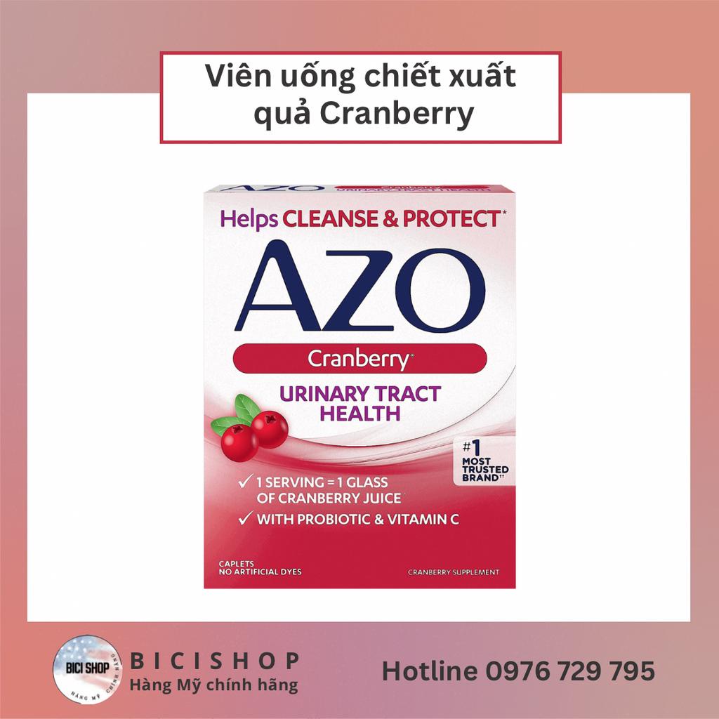 Viên uống hỗ trợ sức khoẻ phụ khoa và đường tiết niệu Azo Cranberry Urinary Tract Health