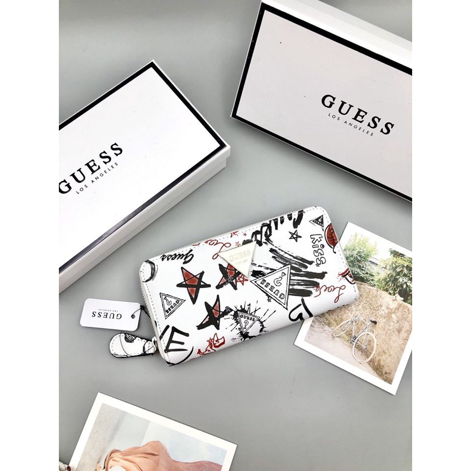 ❤❤ VÍ GUESS NỮ HOA DÂY KÉO ✅