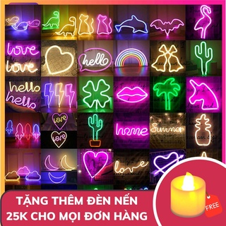 Đèn led neon trang trí decor phòng ngủ, trang trí quán Bar, party, tiệc sinh nhật, đèn led trang trí neon light